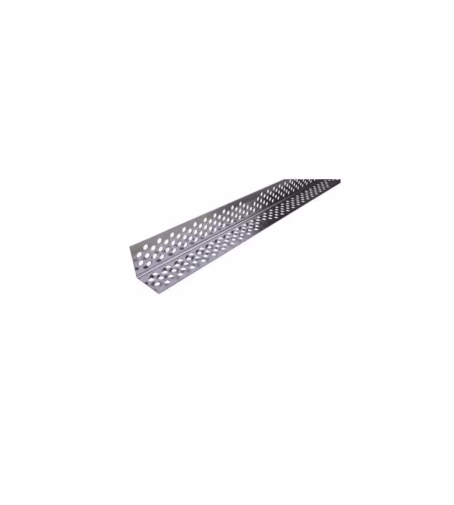 Knauf Paraspigolo forato 31x31 mm 300 cm in lamiera di acciaio zincato