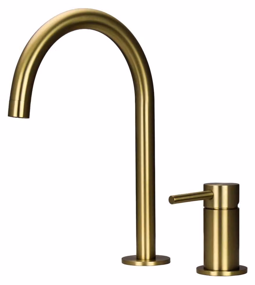 Miscelatore per cucina, finitura oro, modello PLX2HR-60, linea Pure.Sink