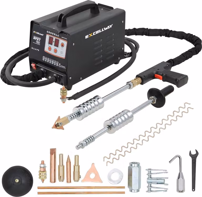 Saldatrice a punti Spot Welder - 90E - 220V - 7 canali - 63 modalità - Induzione automatica - 2 pistole di saldatura - Per saldatura a punti con batteria su ferro/alluminio/nichel