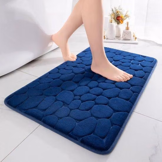Tappetino antiscivolo in schiuma espansa - Beige - Motivo a corallo - Pezzo unico - Sicurezza e comfort
