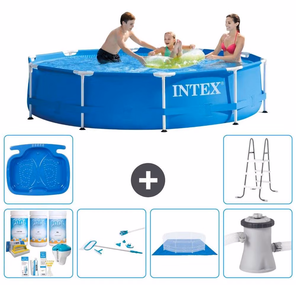 Piscina autoportante rettangolare - 305x76 cm - 7 pezzi - Modello S21002