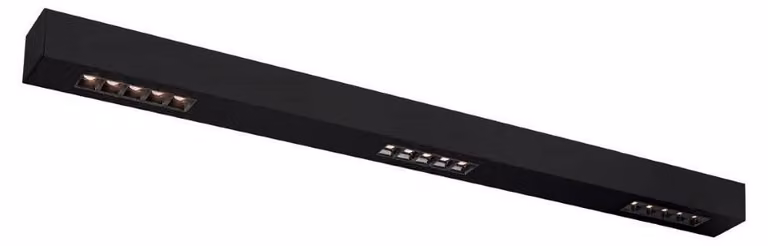 Q-LINE CL, plafoniera LED per interni, 1 m, BAP, nero, 3000K