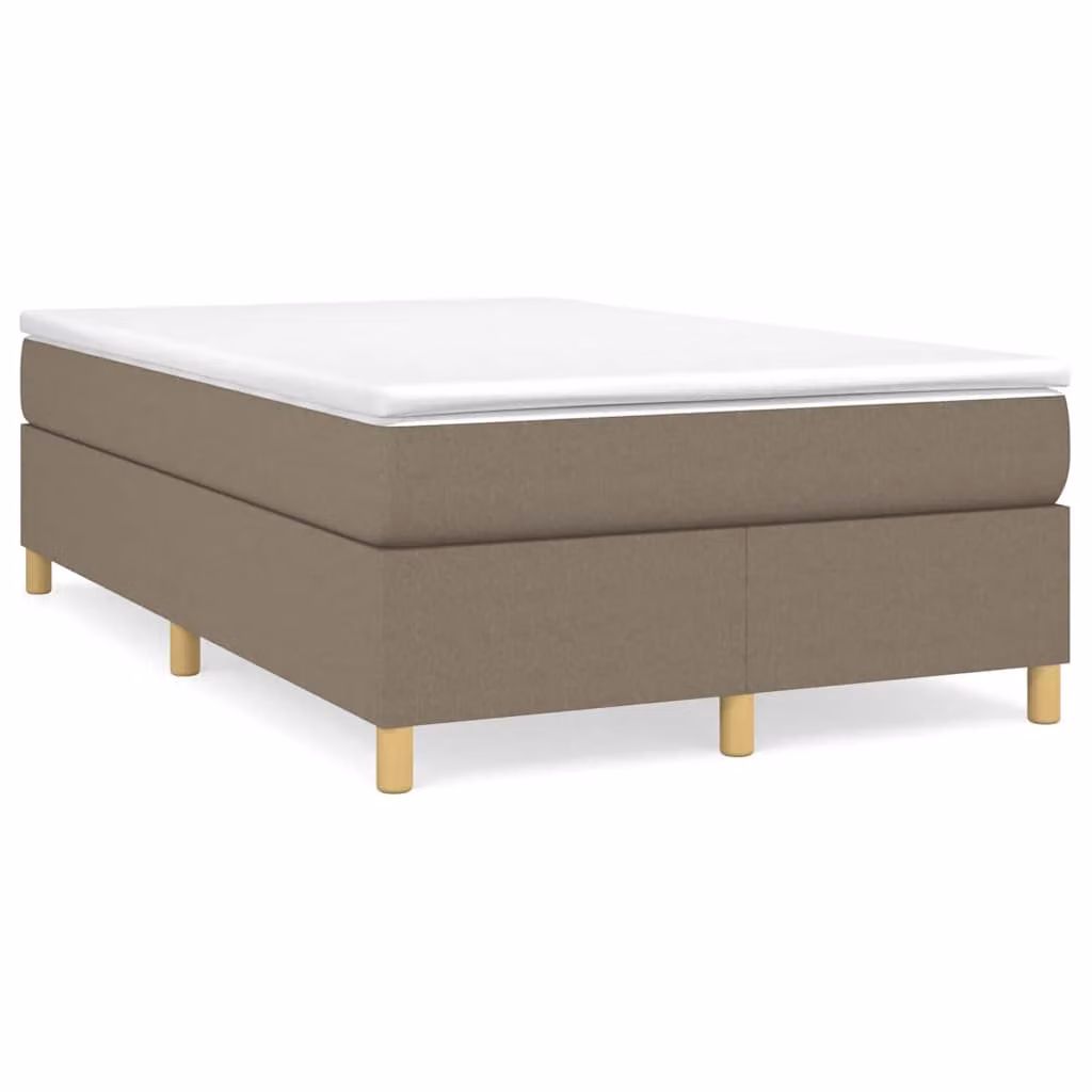 vidaXL Letto Ibrido con Materasso e Giroletto a Molle in Tessuto, L/P/H: 120 x 200 x 35 cm