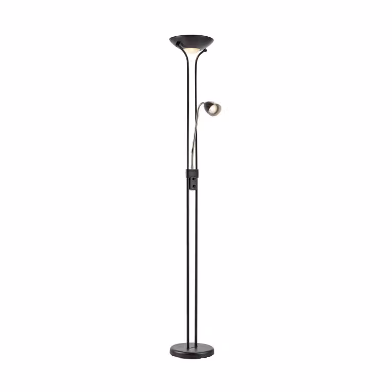 Markslöjd Lampada da terra con luce lettura Modu, dimmerabile, Nero, Soggiorno / Sala da pranzo, Metallo, Lampada da terra