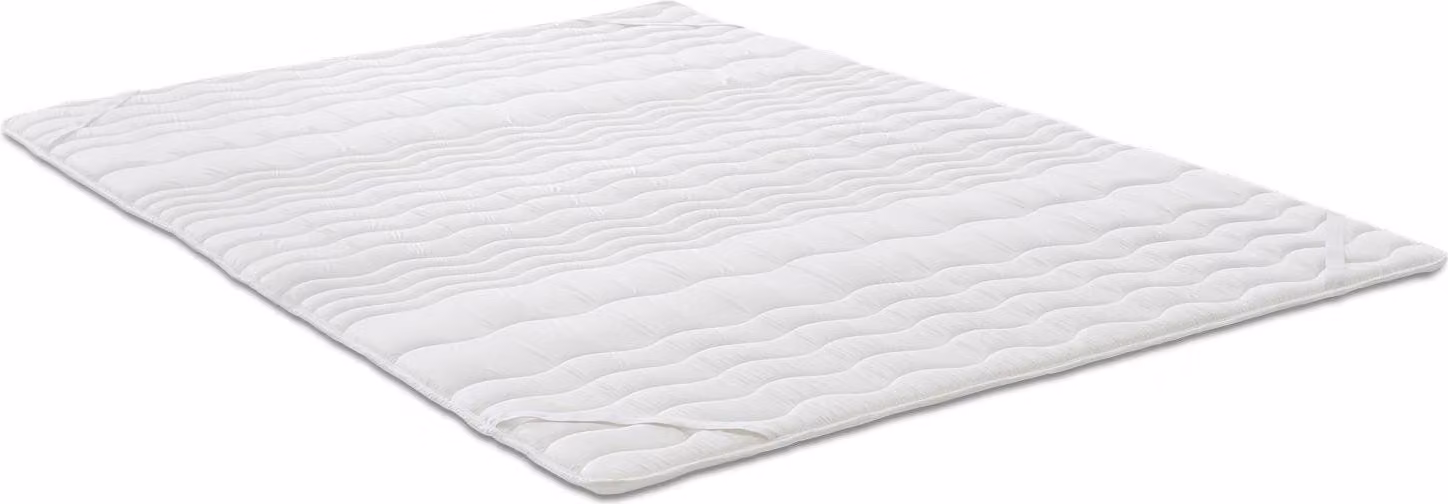 topper in schiuma comfort da 2,5 cm Sleezzz® Basic 180 x 200 cm con trapuntatura a onde a 7 zone e gommini angolari
