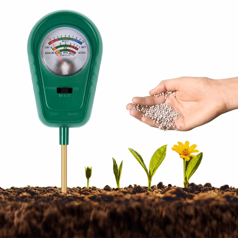 Misuratore di umidità del terreno 3-in-1, tester di pH, misuratore del terreno per piante