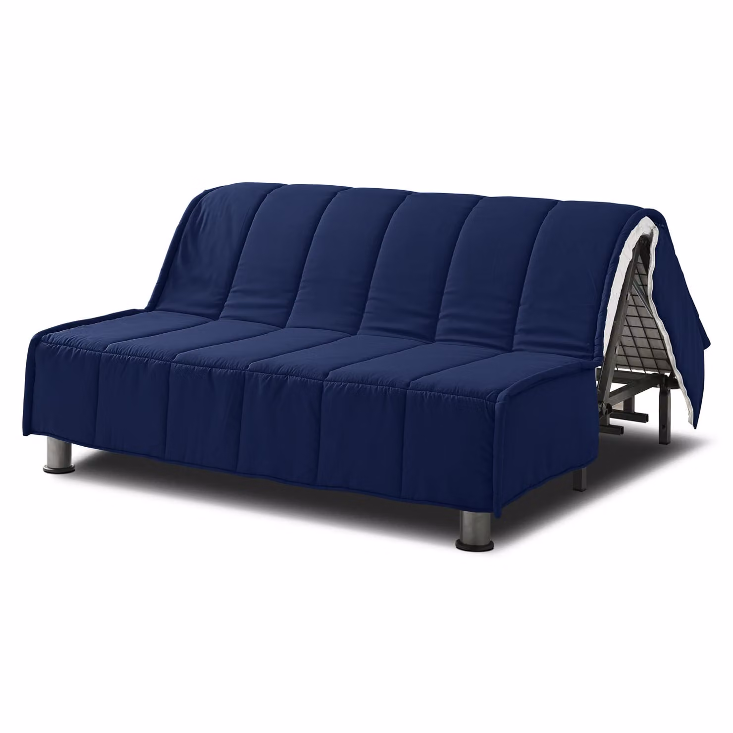 Copertura Divano Letto + Cuscini EVENING 140x190 cm Blu