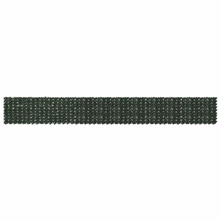 Schermo per balcone con siepe artificiale a foglie vidaXL, Verde Scuro, L: 600 cm x H: 75 cm