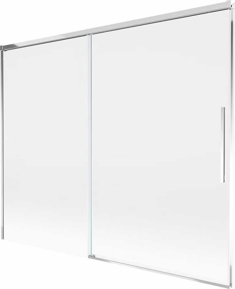 Mexen Rox paravento per vasca da bagno a 2 ante scorrevole 190 x 150 cm, trasparente, cromo - 8C9-190-001-01-00