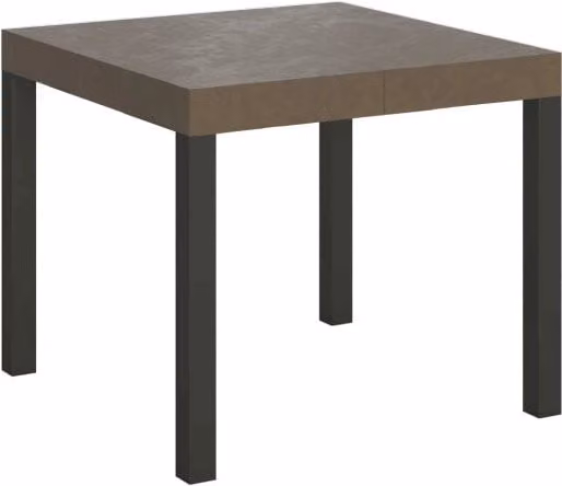 Tavolo allungabile 90x90/246 cm Every tortora gambe antracite