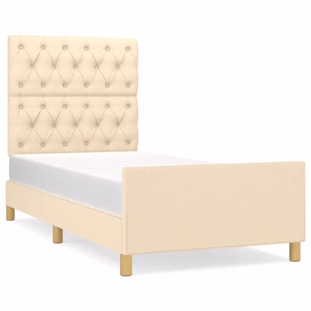 Giroletto vidaXL in tessuto beige senza materasso L/P/H: 80 x 200 cm – 2