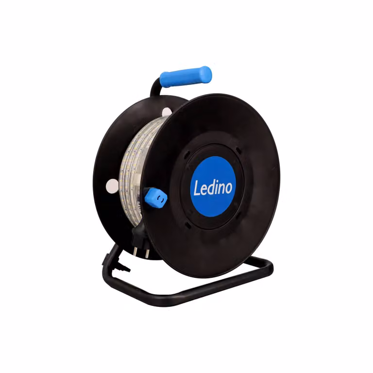 Ledino Striscia LED Wickede 25m su avvolgicavi 300W IP65 25M, Chiaro / Trasparente, Corridoio, Plastica