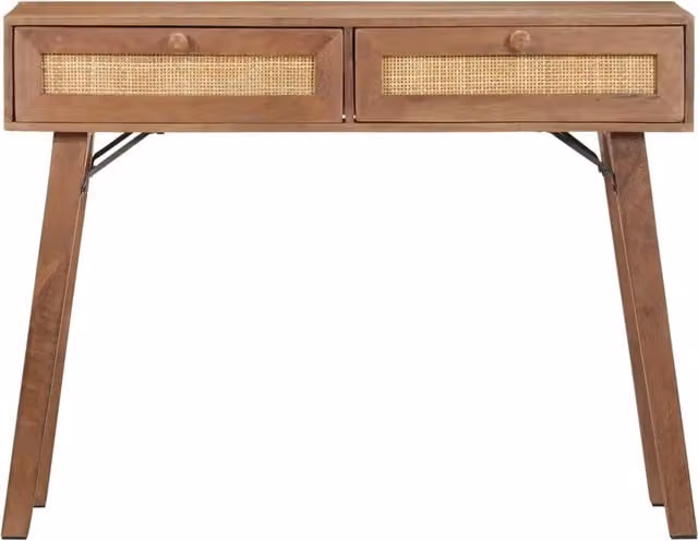 Tavolo Consolle 100x35x76 cm in Legno Massello di Mango 323598