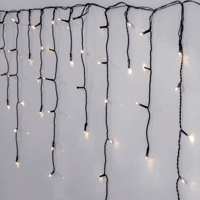 STAR TRADING: Catena luminosa "Eisregen" con 240 LED bianchi freddi, lunghezza 6 metri