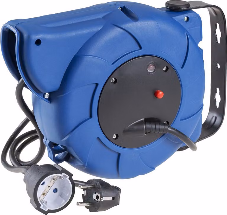 Avvolgicavo automatico 3x1,5mm 16 metri con 1 presa a terra t/tl 4,8mm 16a 250v 71251a solera