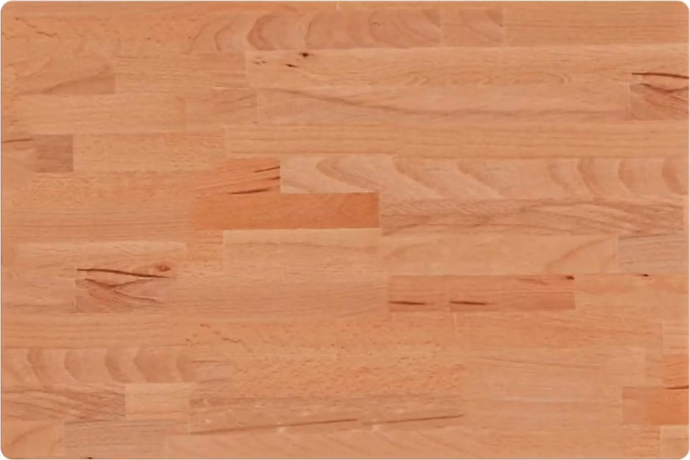 Piano Bagno 60x40x1,5 cm Legno Massello di Faggio