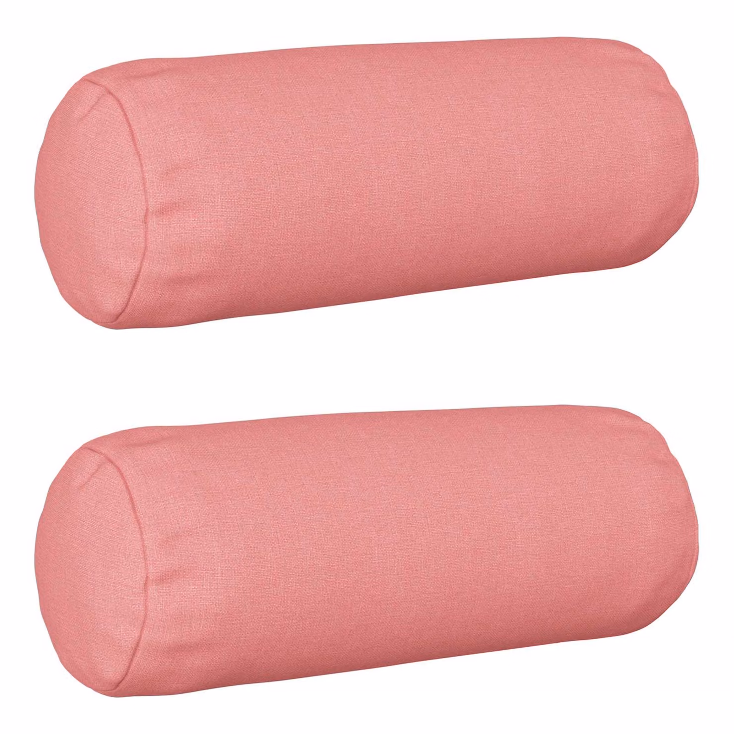 Set di 2 federe vidaXL HEERLEN rosa in tessuto di poliestere, forma ovale e design moderno