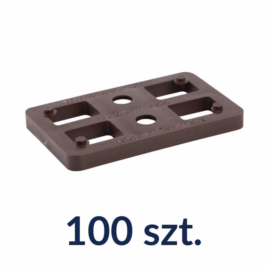 Distanziali 80x50, spessore 7 mm, distanziali in plastica per carichi fino a 2 tonnellate, 100 pezzi