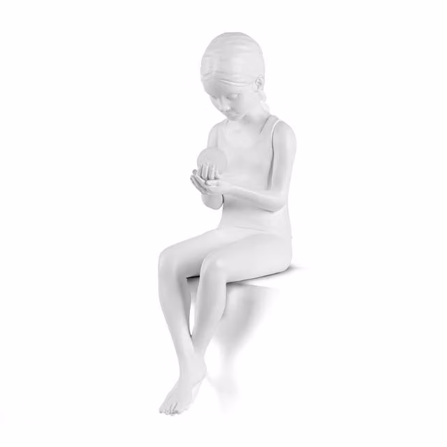 Seletti Innerglow Mini Girl Lampada da tavolo bianca con LED