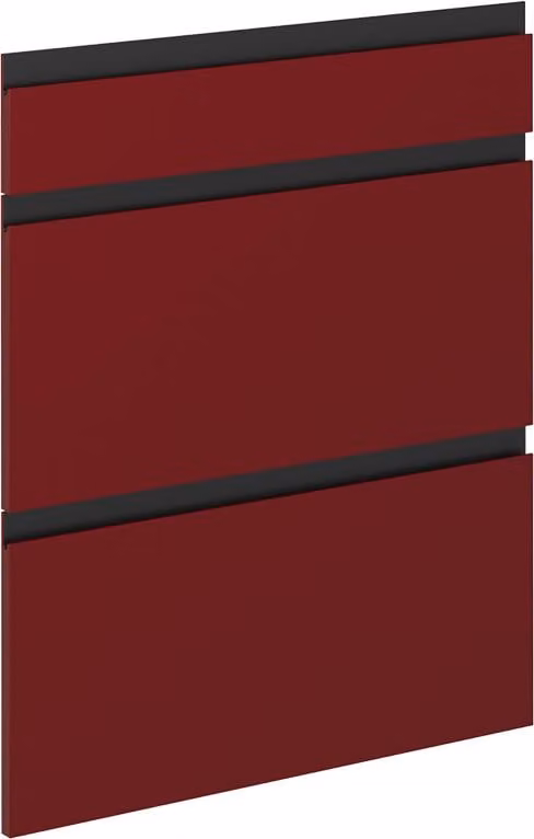 Frontale cucina Vicco R-Line Rosso 59.6 x 70.4 cm frontale del mobile per mobile base con cassetti, Model 39520