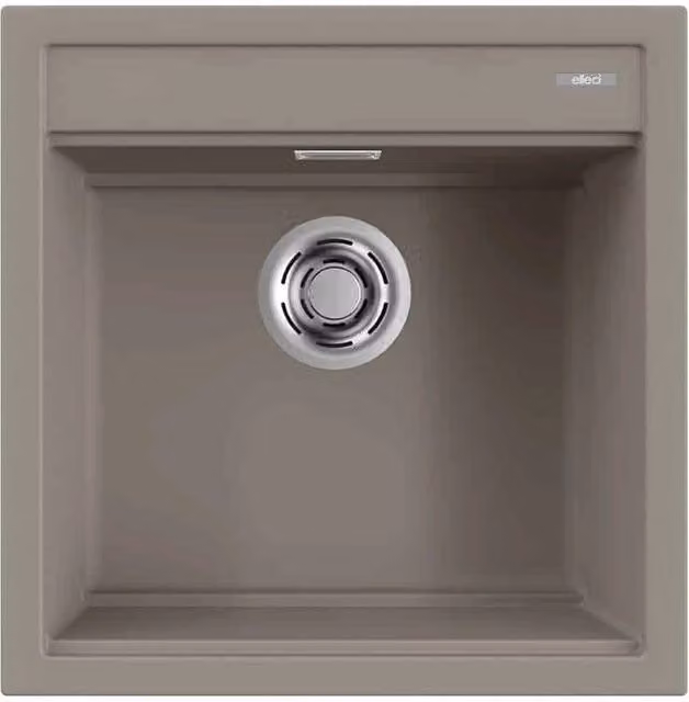 Lavello Elleci Incasso 1 vasca 51x51 Best 104 Keratek Plus Grigio Dove Grey LKB10493