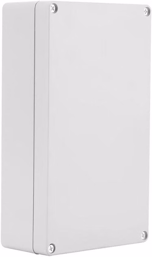 Scatola di derivazione per cavi, realizzata con materiale resistente all'acqua e al calore - dimensioni 200 x 120 x 56 mm - grado di protezione IP65 - adatta per ambienti esterni
