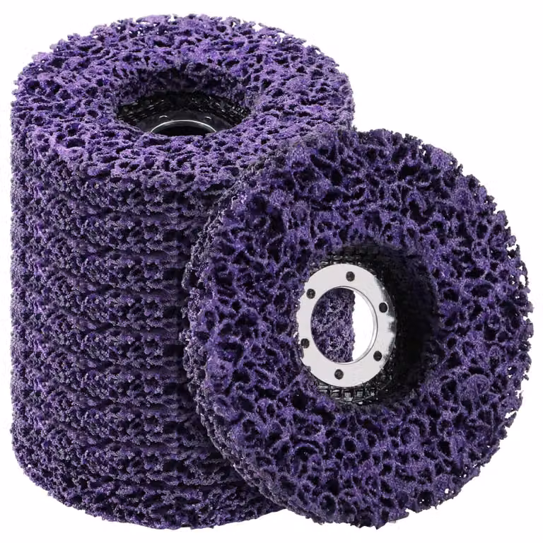 Elzusha - Set di 10 dischi di pulizia viola per smerigliatrice angolare