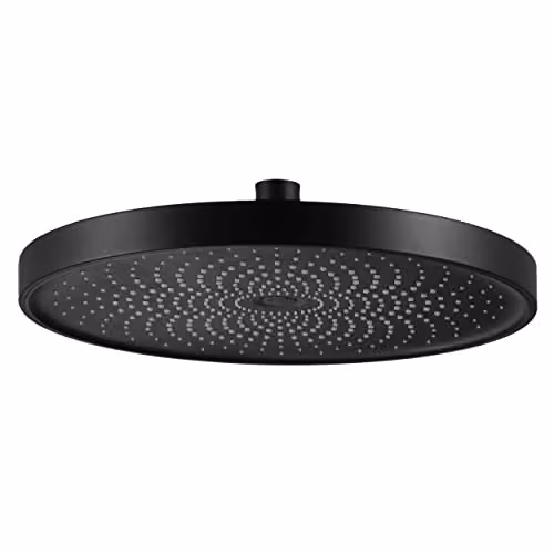 Soffione doccia da 260 mm, set di doccia di alta qualità, doccia massaggiante per spa (nero)
