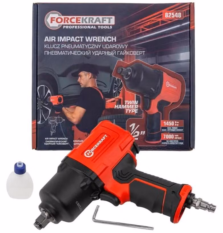 Avvitatore pneumatico a percussione da 1/2" 1450 Nm a doppio martello