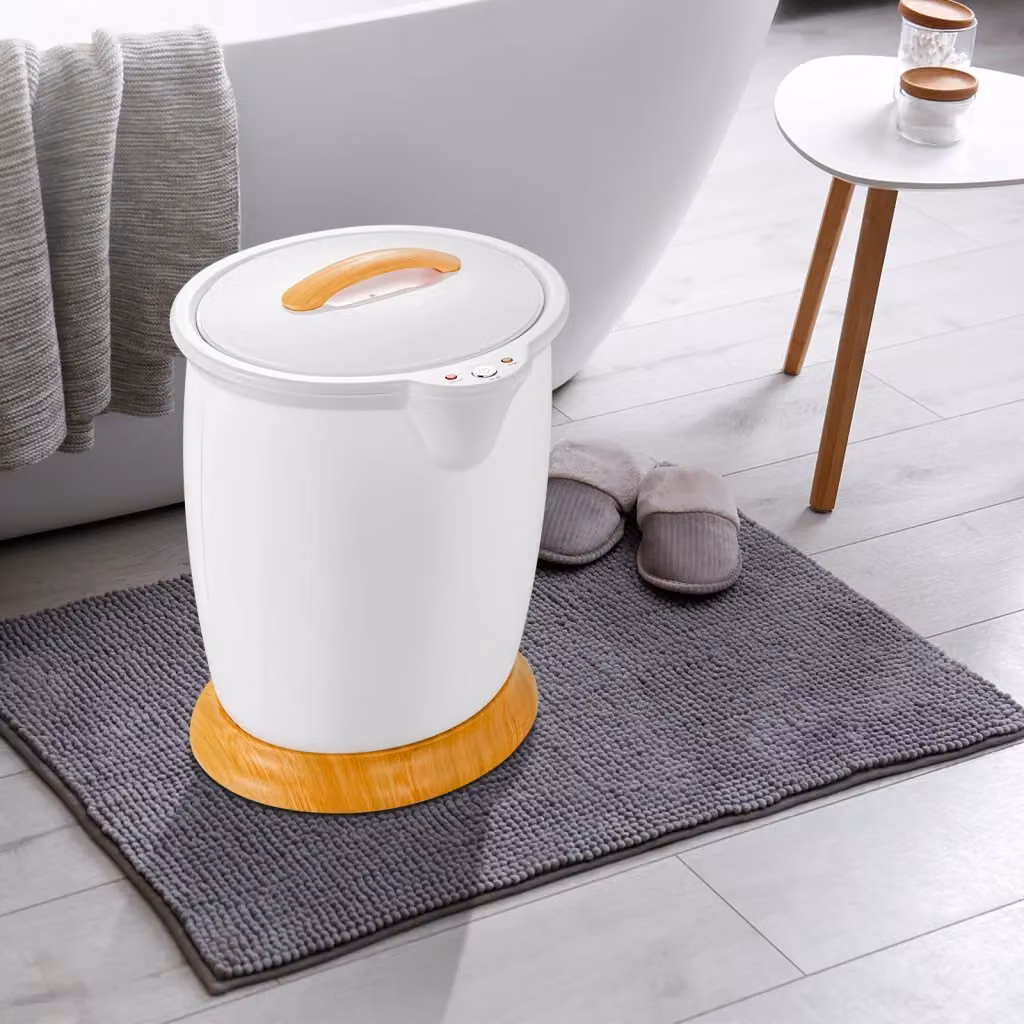 Scalda asciugamani a secchio Design Mania portatile con spegnimento automatico, capacità 20L, Bianco – 2