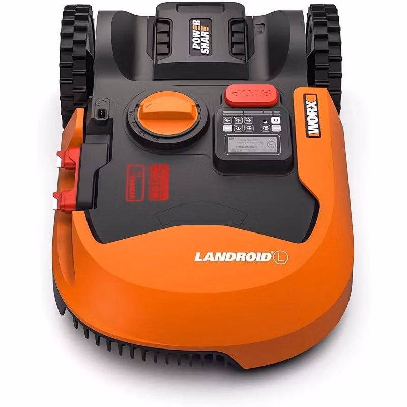 Robot rasaerba automatico Worx Landroid WR155E con tecnologia PowerShare, WiFi e taglio Cut to Edge per giardini fino a 2000 m2, colore arancione – 2