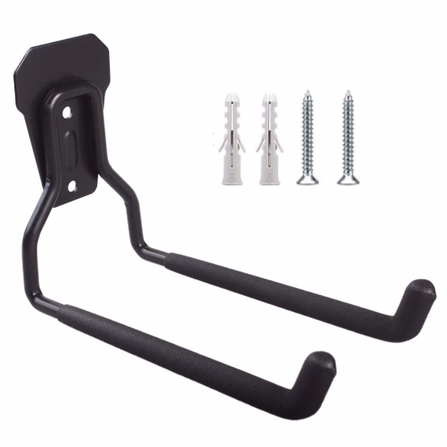 Staffa a muro per garage per pneumatici attrezzi da giardino scala tubi biciclette acciaio carico massimo 35kg