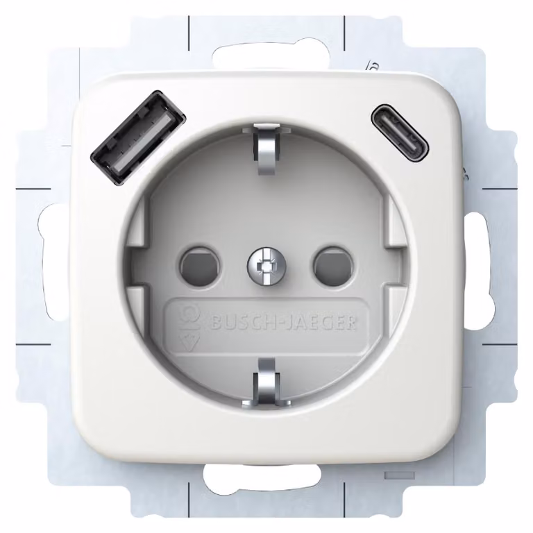 BUSCH JAEGER SCHUKO Steckdose USB-A+C 20 EUCB2USBAC-214 (2CKA002011A6296)