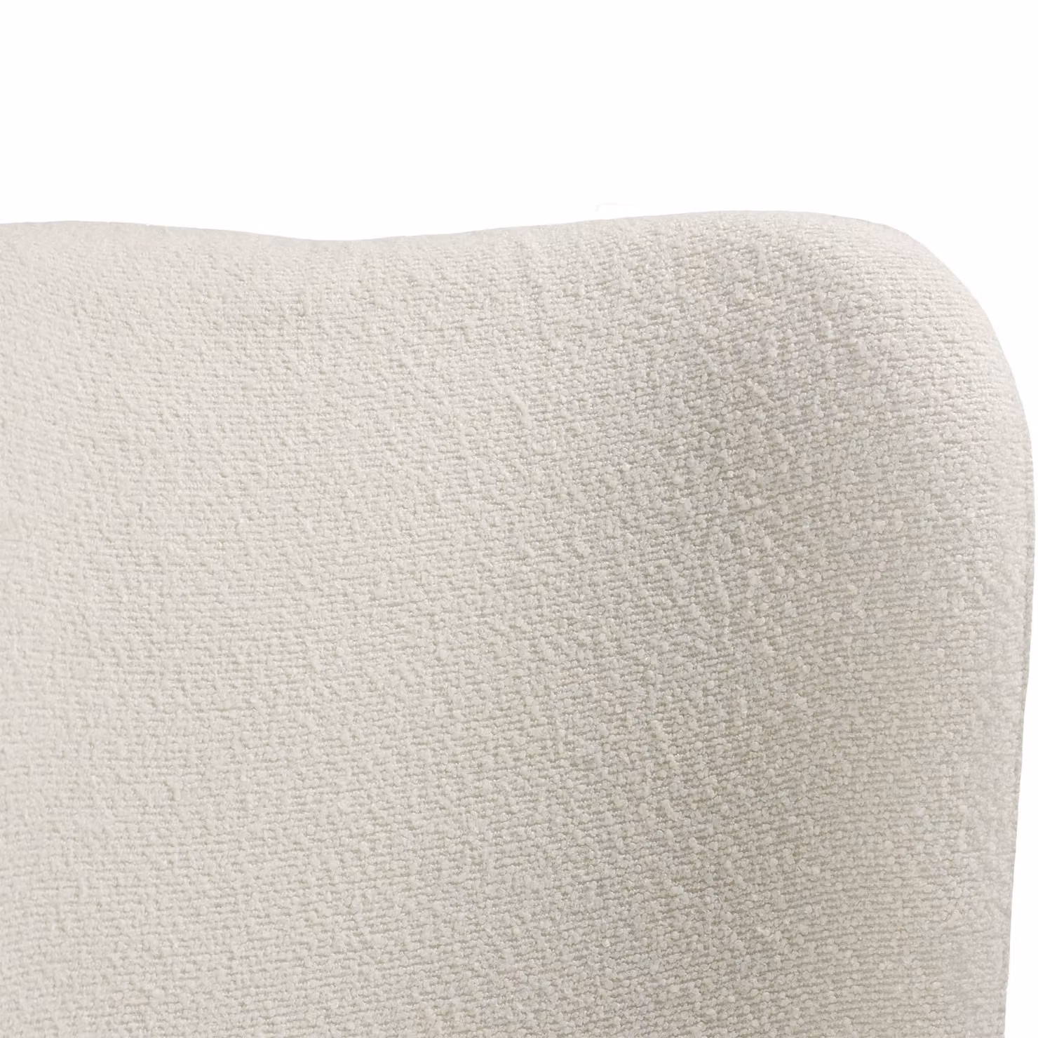 Set di 4 sedie imbottite Tessa tectake in bouclé bianco e oro per soggiorno e sala da pranzo, L/P/H: 62 x 54 x 90 cm – 1