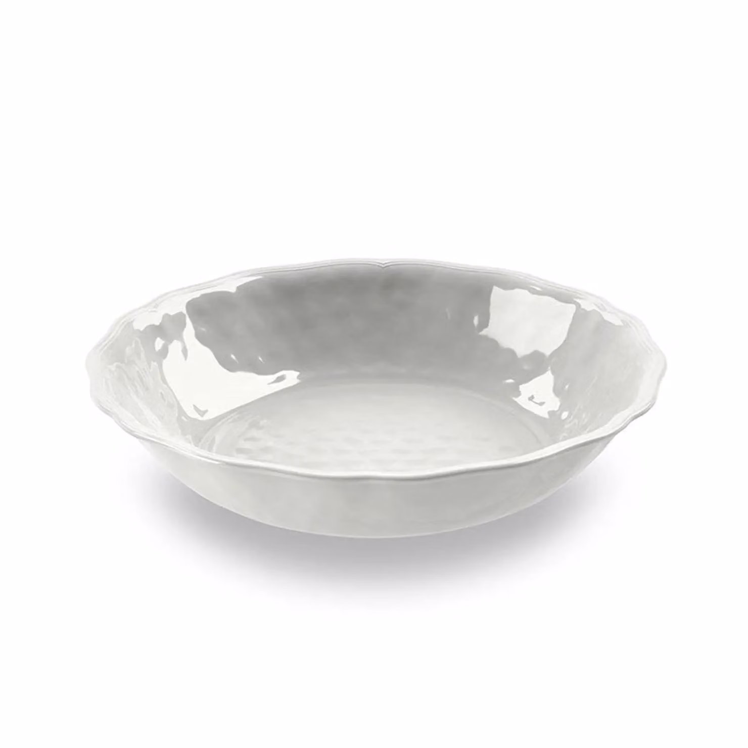 insalatiera in melamina, Linea York Bianco, dim. 35x7cm