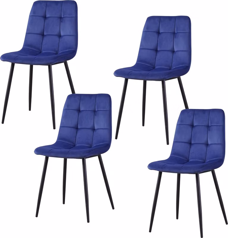 Set di 4 sedie Mesa Velvet