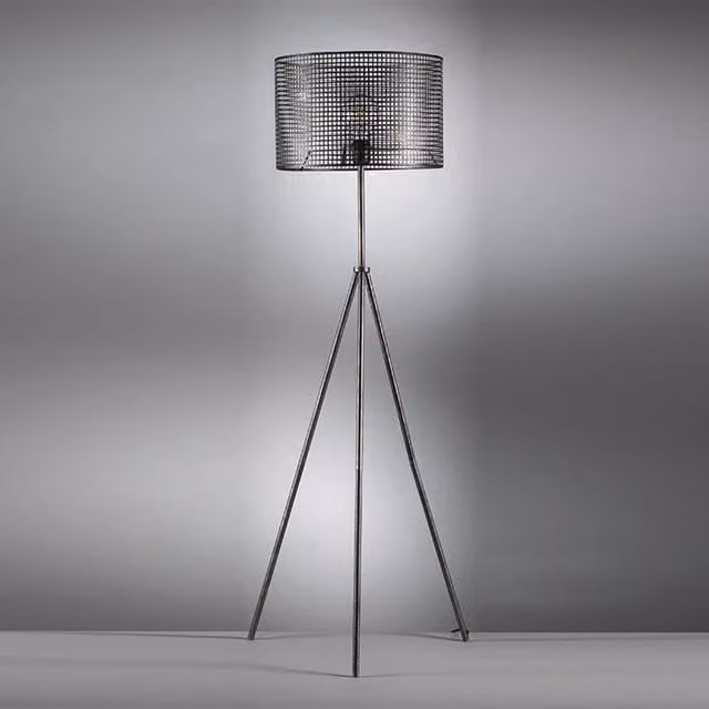 Piantana da terra Flam ONLI in metallo nero stile industrial