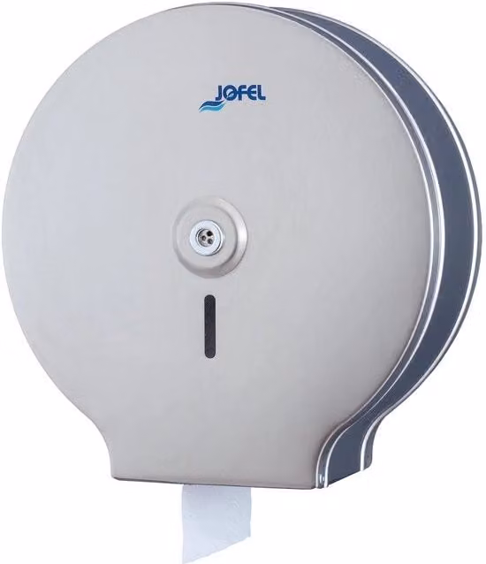 Supporto per carta igienica Smart Jofel in acciaio inossidabile satinato argento da parete