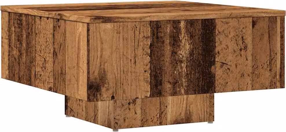 Tavolino Salotto Legno Antico 60x60x31,5 cm Legno Multistrato
