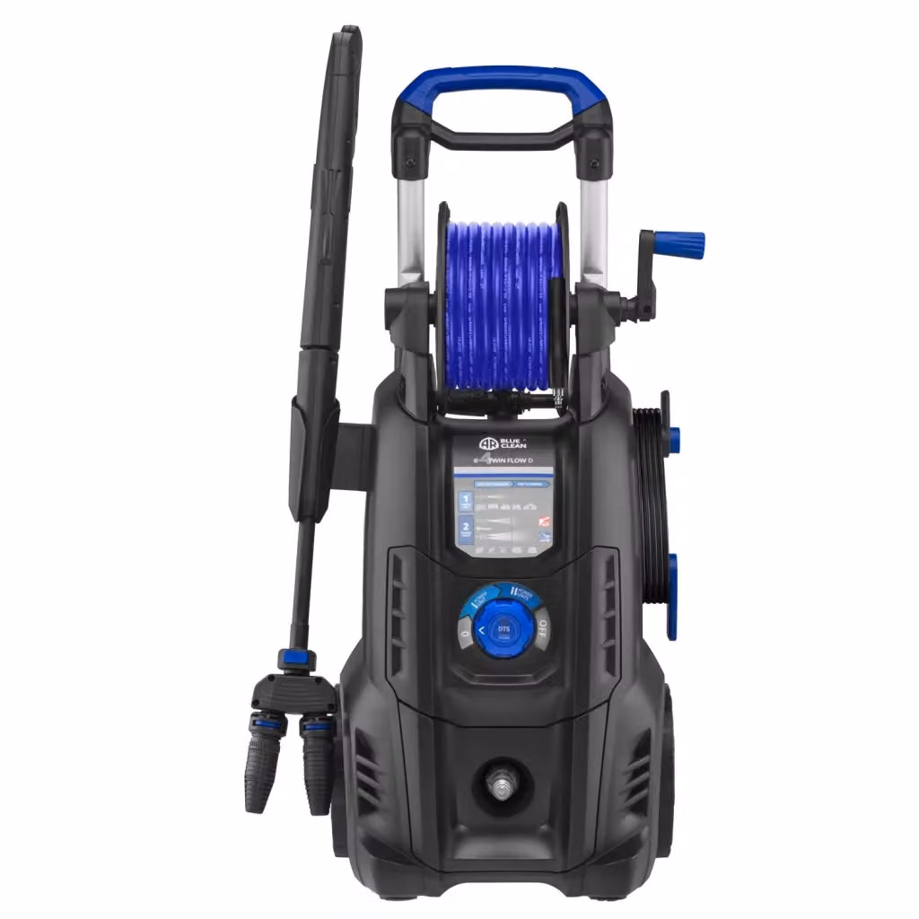 Idropulitrice ad Alta Pressione Annovi Reverberi AR Blue Clean e-4 Twin Flow D, 2500 W, 150 bar, 810 l/h, Blu e Nero – 2