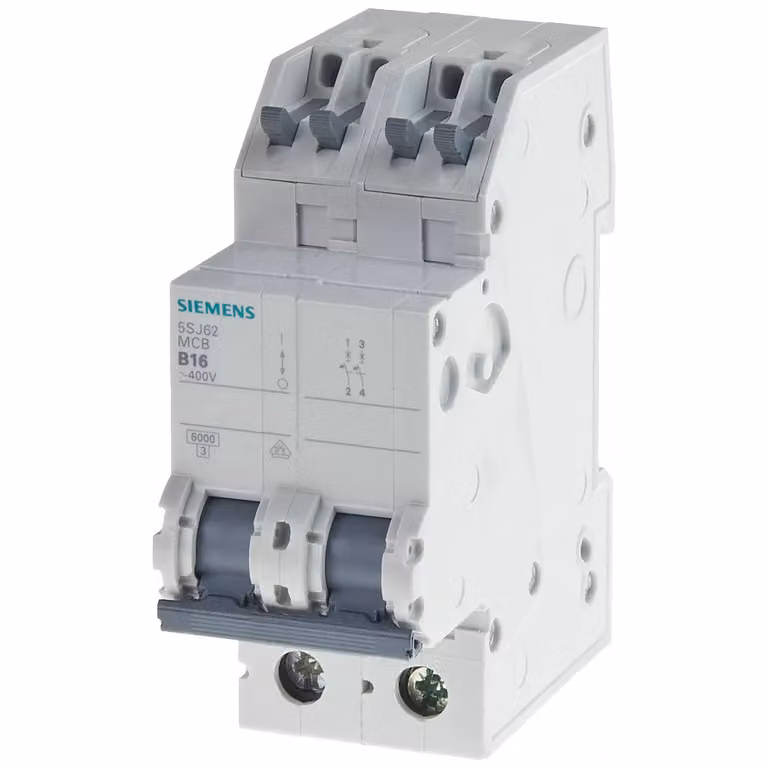 Interruttore differenziale Siemens 400 V, 6 kA, bipolare, classe C, 10 A, profondità 70 mm con montaggio senza viti 5SJ62107KS