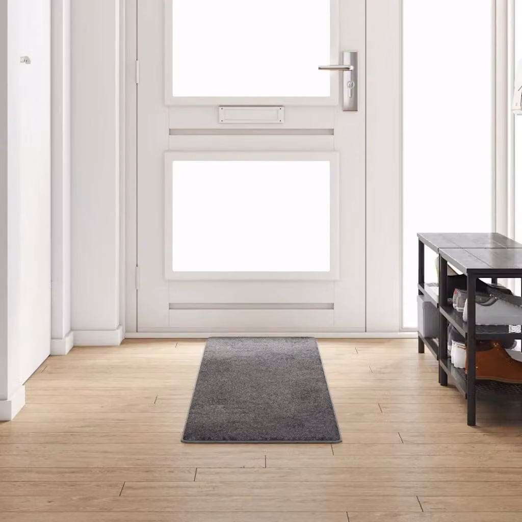 Runner in moquette vidaXL Grigio, 50 x 250 cm, 100% polipropilene, antiscivolo e resistente alle macchie