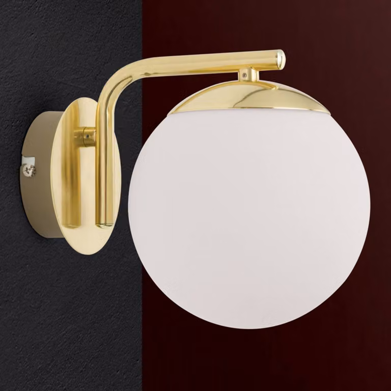 ORION Applique da parete Madis, dimmerabile, Ottone / Oro, Soggiorno / Sala da pranzo, Metallo, Moderno, Applique
