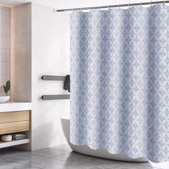 Tenda da bagno in poliestere 200 x 180 cm, lavabile, multicolore, per bagno e doccia