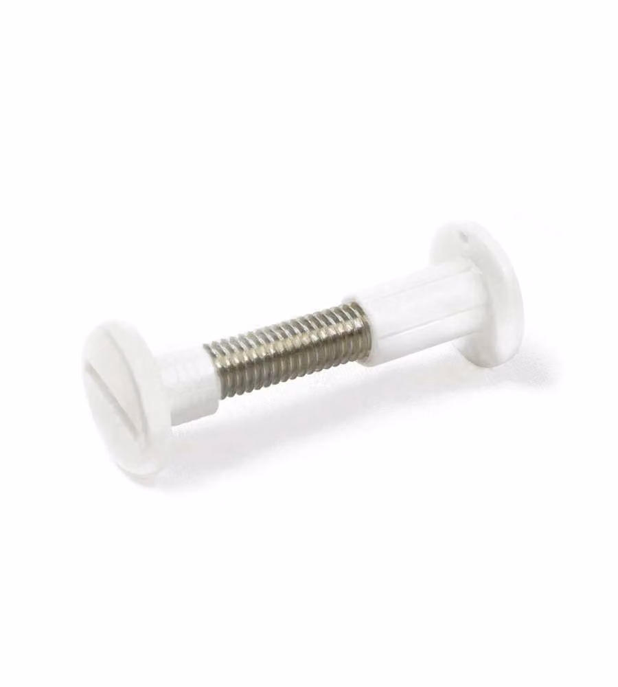 Viti di collegamento in plastica bianca M6 36-42 mm 4pz