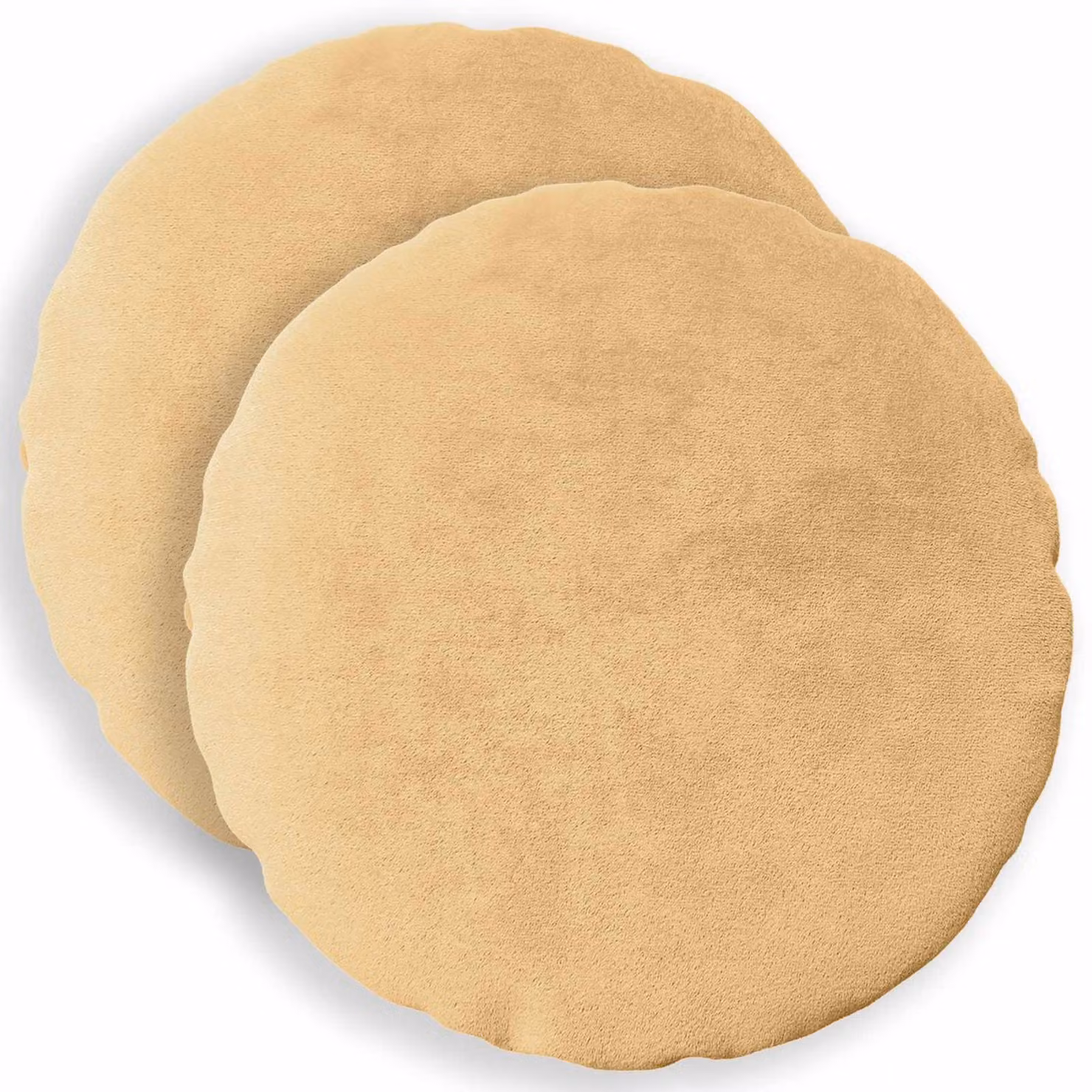 vidaXL Federa 2 pcs HEERLEN Tortora Ø 40 cm Flanella