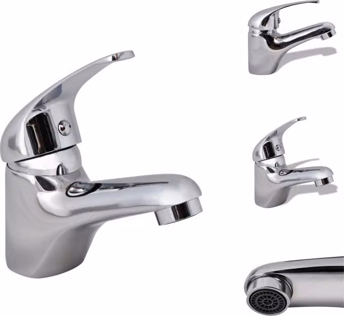 vidaXL Rubinetti per bidet 2 pz. Rubinetti cromati