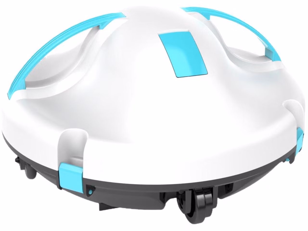 ZELURXX - Robot pulitore per piscine senza fili, batteria da 5200mAh, autonomia di 120 minuti, doppio motore, pulitore automatico per piscine fino a 100㎡, ideale per piscine poco profonde