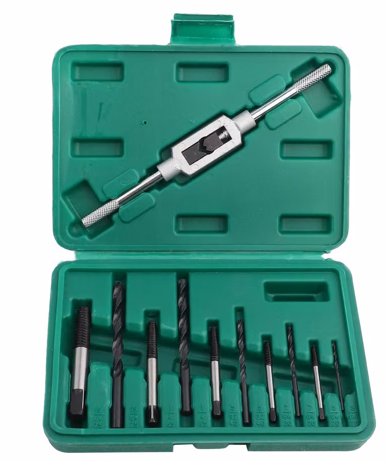 Set di 11 pezzi per la rimozione di viti - Set di punte per trapano - Estrattori - Elementi di fissaggio - Utensile di rimozione - 2,0-7,5 mm - Set di punte per trapano