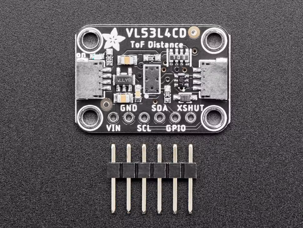 Sensore di distanza Time of Flight VL53L4CD di Adafruit, portata fino a 1300 mm, con connettore STEMMA QT e compatibile con Qwiic, modello 5396